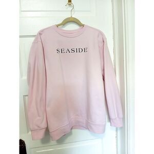 The Seaside Style Pink Crewneck Sweatshirt Size M New Town Old Ways